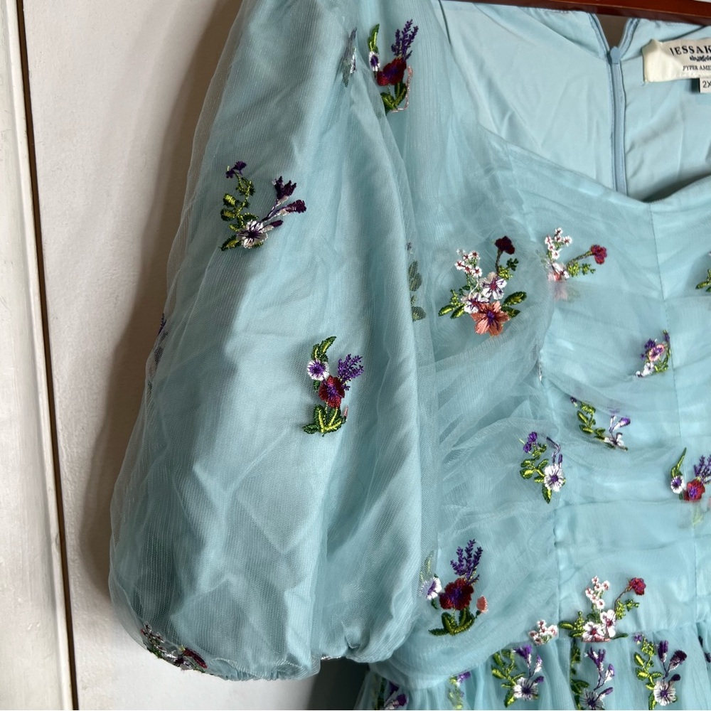 JESSAKAE Garden Fairy Dress pyper America cottagecore romantic embroidered - Picture 6 of 10